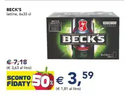 Esselunga BECK'S offerta