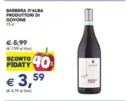 Esselunga Barbera D'Alba Produttori di Govone offerta