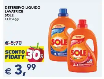 Esselunga Detersivo Liquido Lavatrice Sole offerta