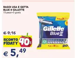 Esselunga RASOI USA E GETTA BLUE II GILLETTE offerta