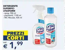 Esselunga Detergente Superfici Lysoform offerta