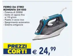 Esselunga Ferro da Stiro Rowenta DX1550 offerta