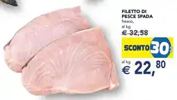 Esselunga Filetto di Pesce Spada offerta