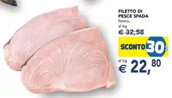 Esselunga Filetto di Pesce Spada offerta