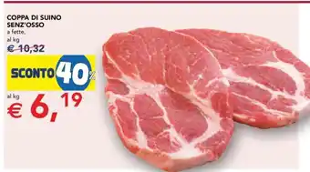 Esselunga Coppa di Suino Senz'Osso offerta