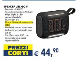 Esselunga SPEAKER JBL GO 5 offerta