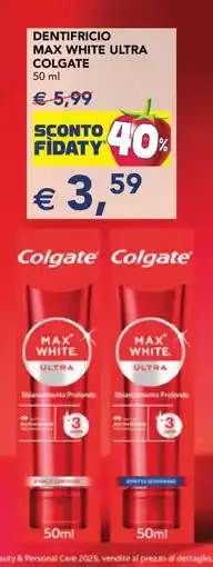 Esselunga Dentifricio Max White Ultra Colgate offerta