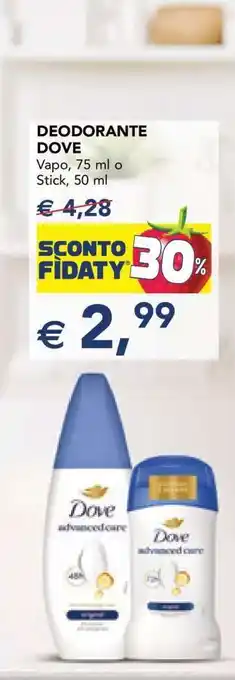 Esselunga DEODORANTE DOVE offerta