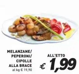 Coal Melanzane/Peperoni/Cipolle alla brace offerta