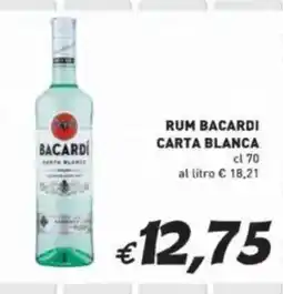 Coal Rum Bacardi Carta Blanca offerta