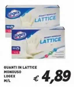 Coal Guanti in lattice monouso Logex offerta