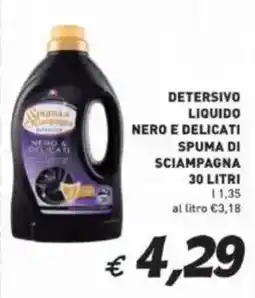 Coal Detersivo liquido nero e delicati spuma di sciampagna offerta