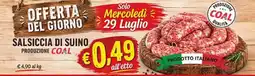 Coal Salsiccia di suino COAL offerta