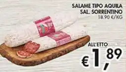 Coal Salame tipo Aquila Sal. Sorrentino offerta