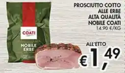 Coal Prosciutto cotto alle erbe Coati offerta