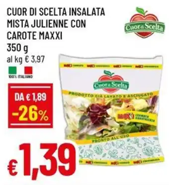Famila Cuor di Scelta Insalata Mista Julienne con Carote Maxxi offerta