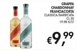 Coal Grappa Chardonnay Franciacorta Classica/Barricata offerta