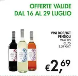 Coal VINI DOP/IGT PENDOLI offerta