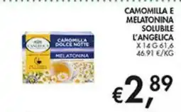 Coal Camomilla e Melatonina Solubile L'Angelica offerta