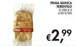 Coal Pinsa Bianca Ferentilo offerta