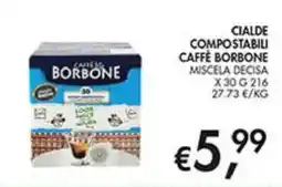 Coal Cialde compostabili Caffè Borbone offerta