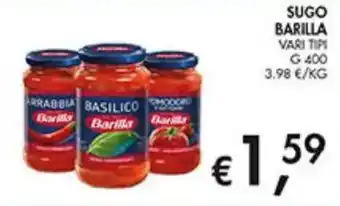 Coal Sugo Barilla Vari Tipi offerta