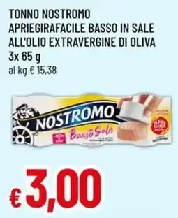 Famila Tonno Nostromo ApriegiraFacile Basso in Sale offerta