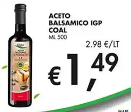 Coal Aceto Balsamico IGP Coal offerta