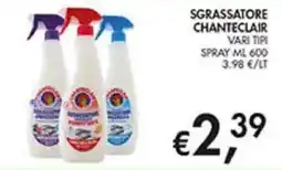 Coal Sgrassatore Chanteclair offerta