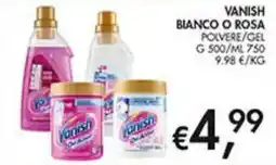 Coal Vanish Bianco o Rosa offerta
