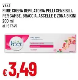 Famila Veet Pure Crema Depilatoria Pelli Sensibili offerta