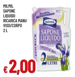 Famila Milmil sapone liquido ricarica mani/ viso/corpo offerta