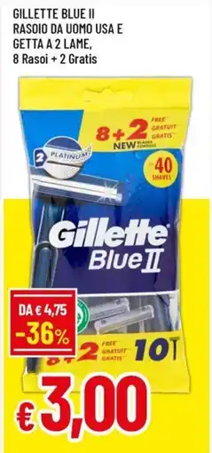 Famila Gillette Blue II offerta