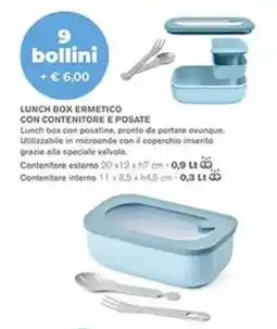 Coal Lunch box ermetico con contenitore e posate offerta