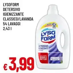Famila LYSOFORM DETERSIVO IGIENIZZANTE CLASSICO/LAVANDA offerta