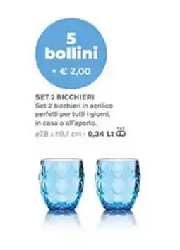 Coal SET 2 BICCHIERI offerta