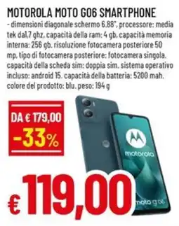 Famila MOTOROLA MOTO G06 SMARTPHONE offerta