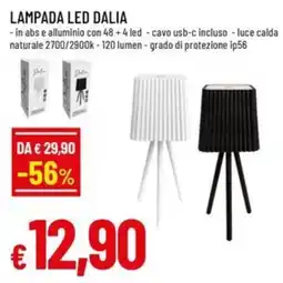 Famila LAMPADA LED DALIA offerta