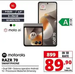 Comet motorola RAZR 70 SMARTPHONE offerta