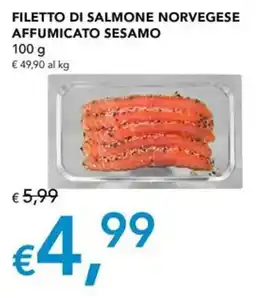Migross Superstore Filetto di salmone norvegese affumicato sesamo offerta
