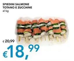 Migross Superstore SPIEDINI SALMONE TOTANO E ZUCCHINE offerta
