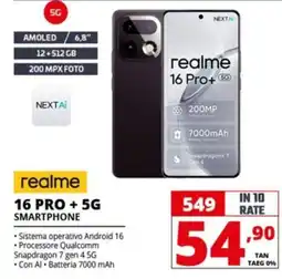 Comet realme 16 PRO + 5G SMARTPHONE offerta