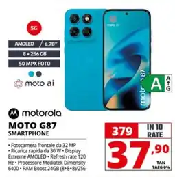 Comet motorola MOTO G87 SMARTPHONE offerta