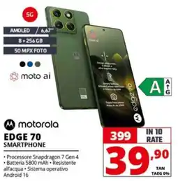 Comet motorola EDGE 70 SMARTPHONE offerta