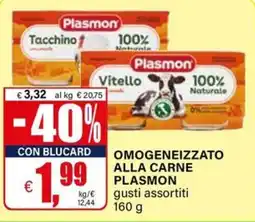 Il Gigante OMOGENEIZZATO ALLA CARNE PLASMON offerta