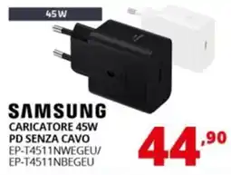 Comet SAMSUNG CARICATORE 45W PD SENZA CAVO offerta
