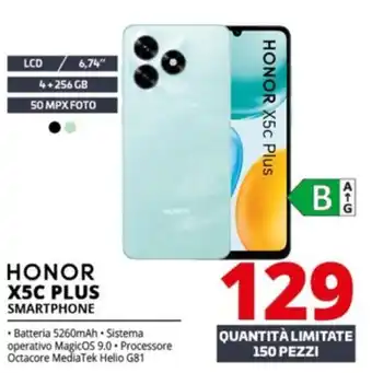 Comet HONOR X5C PLUS SMARTPHONE offerta
