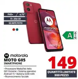 Comet motorola MOTO G05 SMARTPHONE offerta