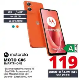 Comet motorola MOTO G06 SMARTPHONE offerta