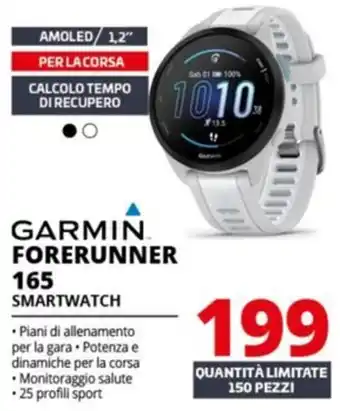 Comet GARMIN FORERUNNER 165 SMARTWATCH offerta